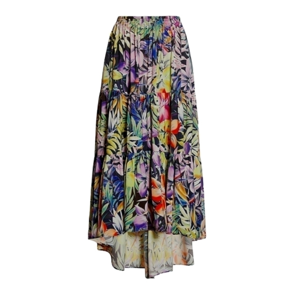 NWOT KOBI HALPERIN; Noe Tiered Midi Skirt, Sz XL